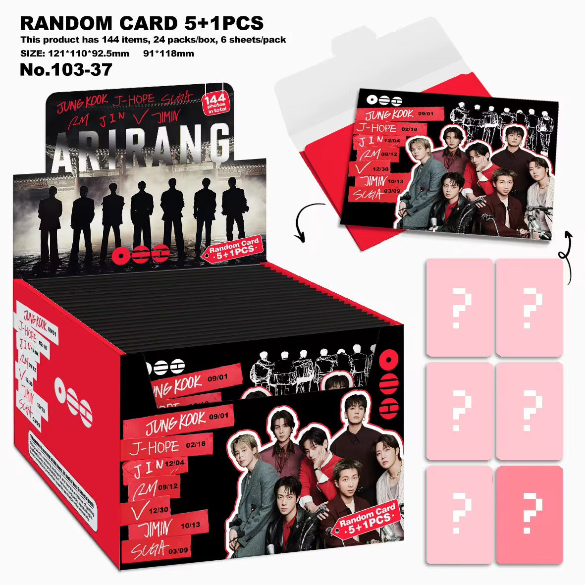 Bts sobre sorpresa lomo Card