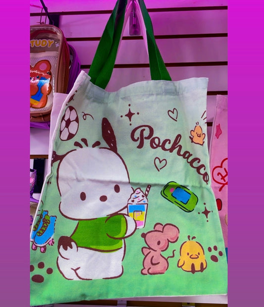 Pochacco tote bags