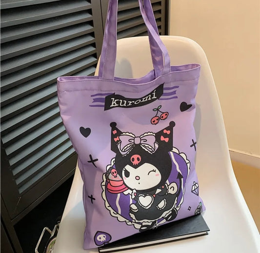 Kuromi tote bags