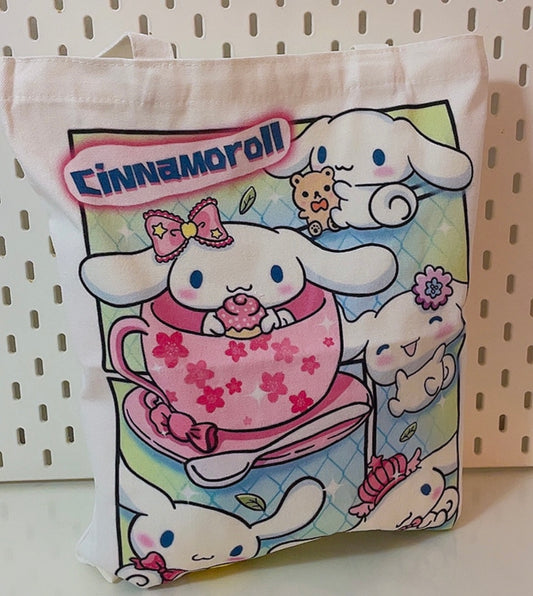 Cinnamoroll tote bags