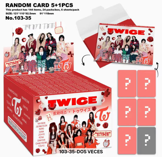 Twice lomo Card sobre sorpresa