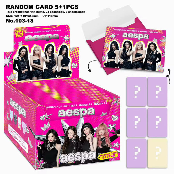 Aespa lomo Card sorpresas sobre