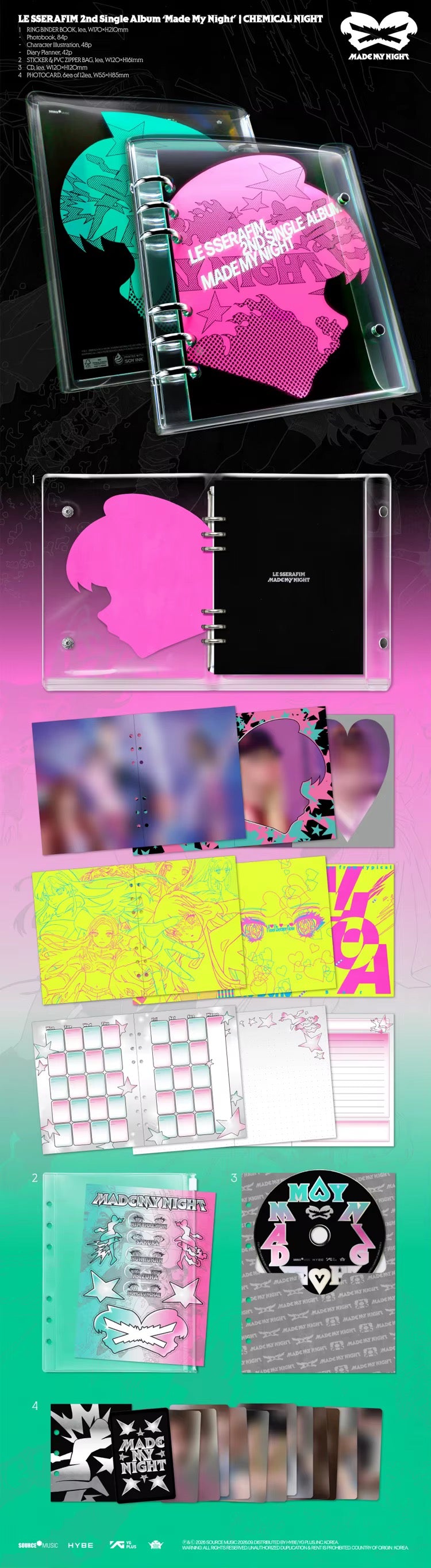 Lesserafim 2ND single álbum MademyNight
